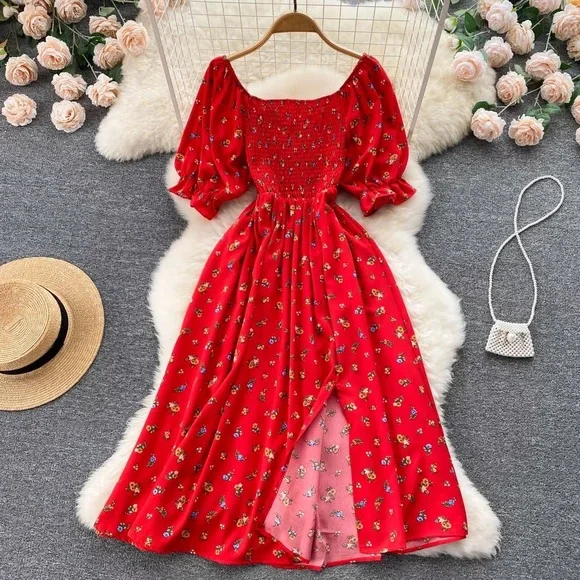 women dresses off shoulder PRETTYGARDEN Summer Off Shoulder Dresses for Women Ruched Mesh Graduat